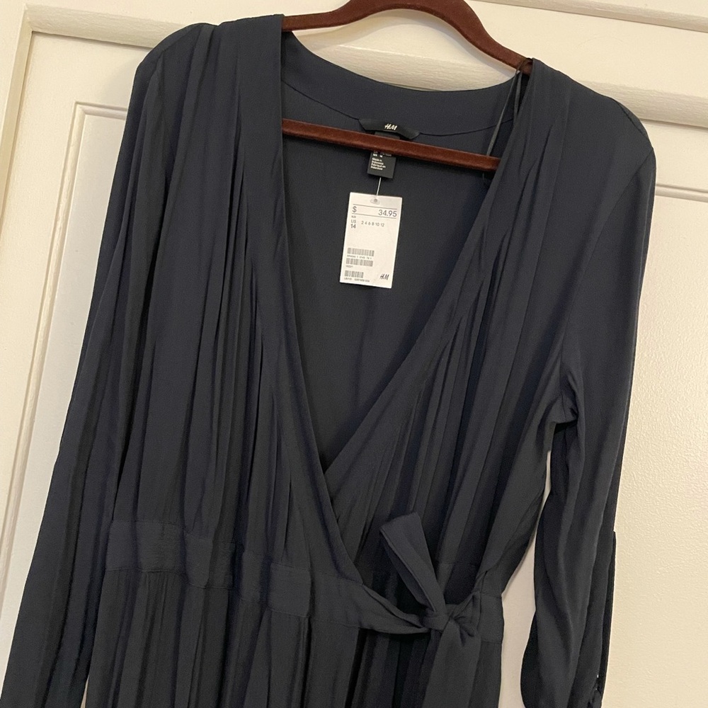 H&M long sleeve wrap dress